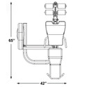 Inflight (#CT-MECS) Leg Extension & Curl Machine Dimensions