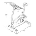 Inflight Fitness Upright Workout Bike Dimensions