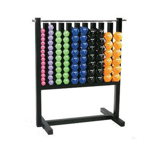 Troy VTX (#MDR-VPAC) Vinyl Dumbbell Set w/ Rack