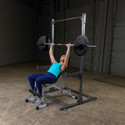 Body-Solid Half Weight Lifting Rack Incline Press Exercise