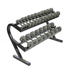 Troy USA Sports (5-50 lb) Hex Dumbbell Set w/ Rack