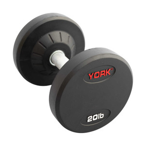 York Barbell Pro-Style Rubber-Coated Dumbbells